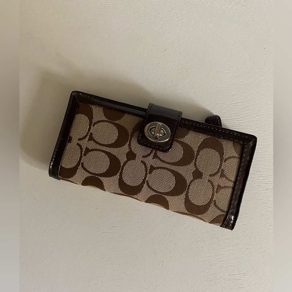 Coach brown wallet